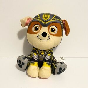 PAW Patrol The Mighty Movie Mighty Pups Rubble Plush Toy 7” Stuffed Animal